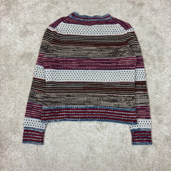 Vintage 60s 70s KMart 3D Stripe Knit Sweater Women's 38 - Picture 3 of 9